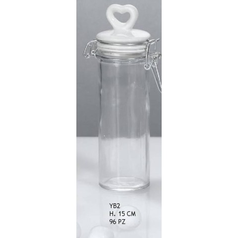 BARATTOLO CON TAPPO CUORE H15